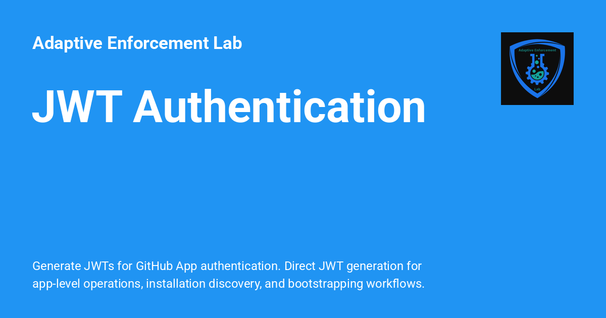 JWT Authentication - Adaptive Enforcement Lab