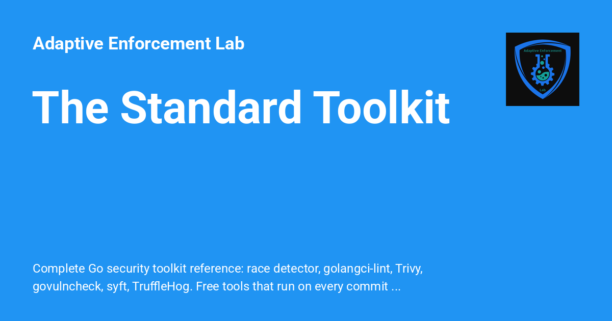 The Standard Toolkit - Adaptive Enforcement Lab